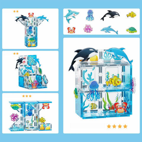 Marine World Magnetic Building Set (26 Pieces)