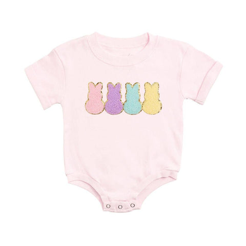 Easter Peeps Patch Baby Bodysuit