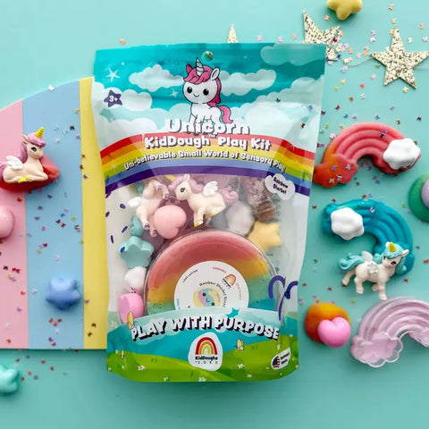Unicorn KidDough Play Kit | Rainbow Sherbet Scented