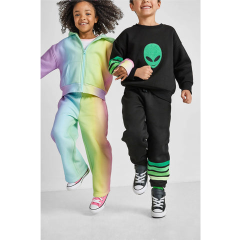 Rainbow Wide-Leg Joggers