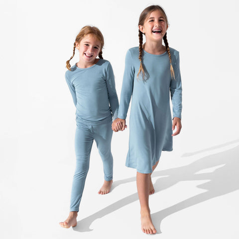 Girls' Long Sleeve Bamboo Dress/Nightgown - Oasis
