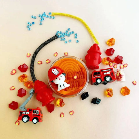 Fire Station (Cherry Mango) Play Dough Kit - Earth Grown KidDoughs