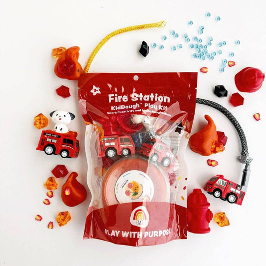 Fire Station (Cherry Mango) Play Dough Kit - Earth Grown KidDoughs