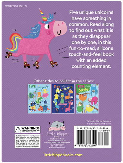 Five Unique Unicorns Board Book - Little Hippo Books