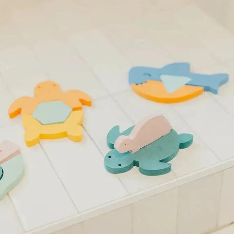 Copper Pearl Foam Bath Toy Set Oceana