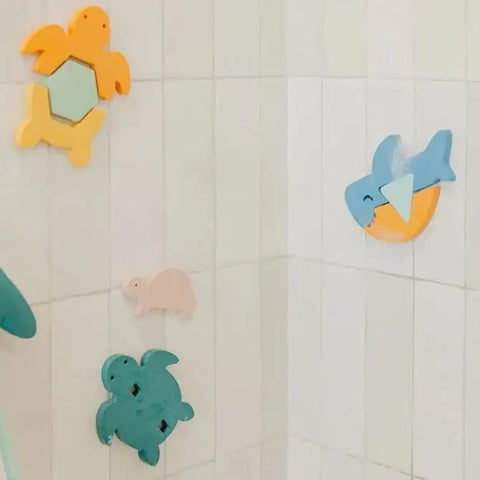 Copper Pearl Foam Bath Toy Set Oceana