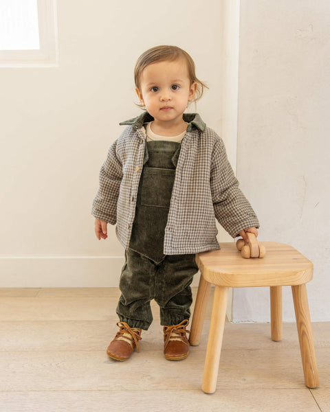 Ford Jacket - Forest Micro Plaid - Quincy Mae