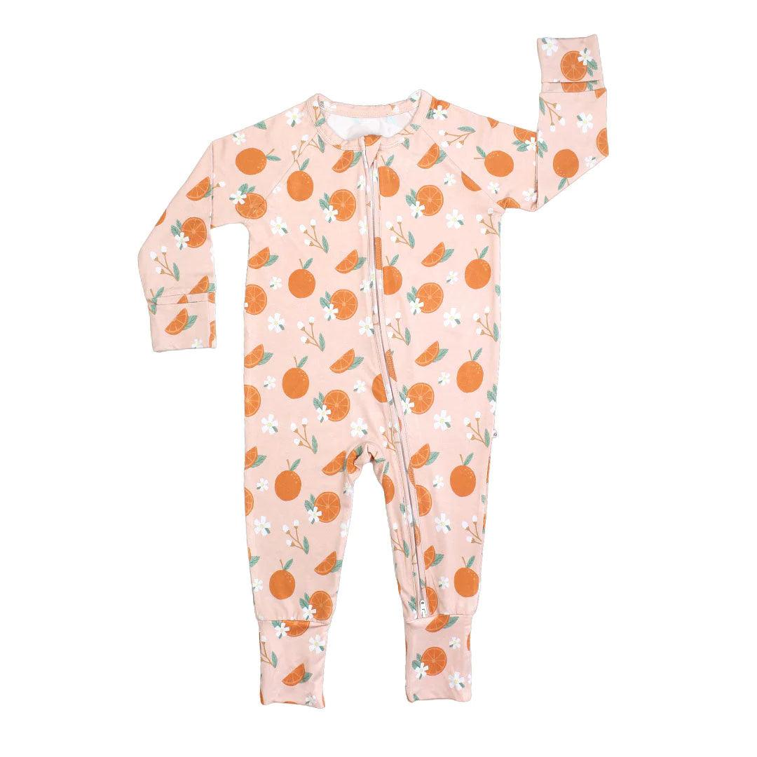 Freshly Squeezed Oranges Bamboo Baby Pajama - Emerson and Friends