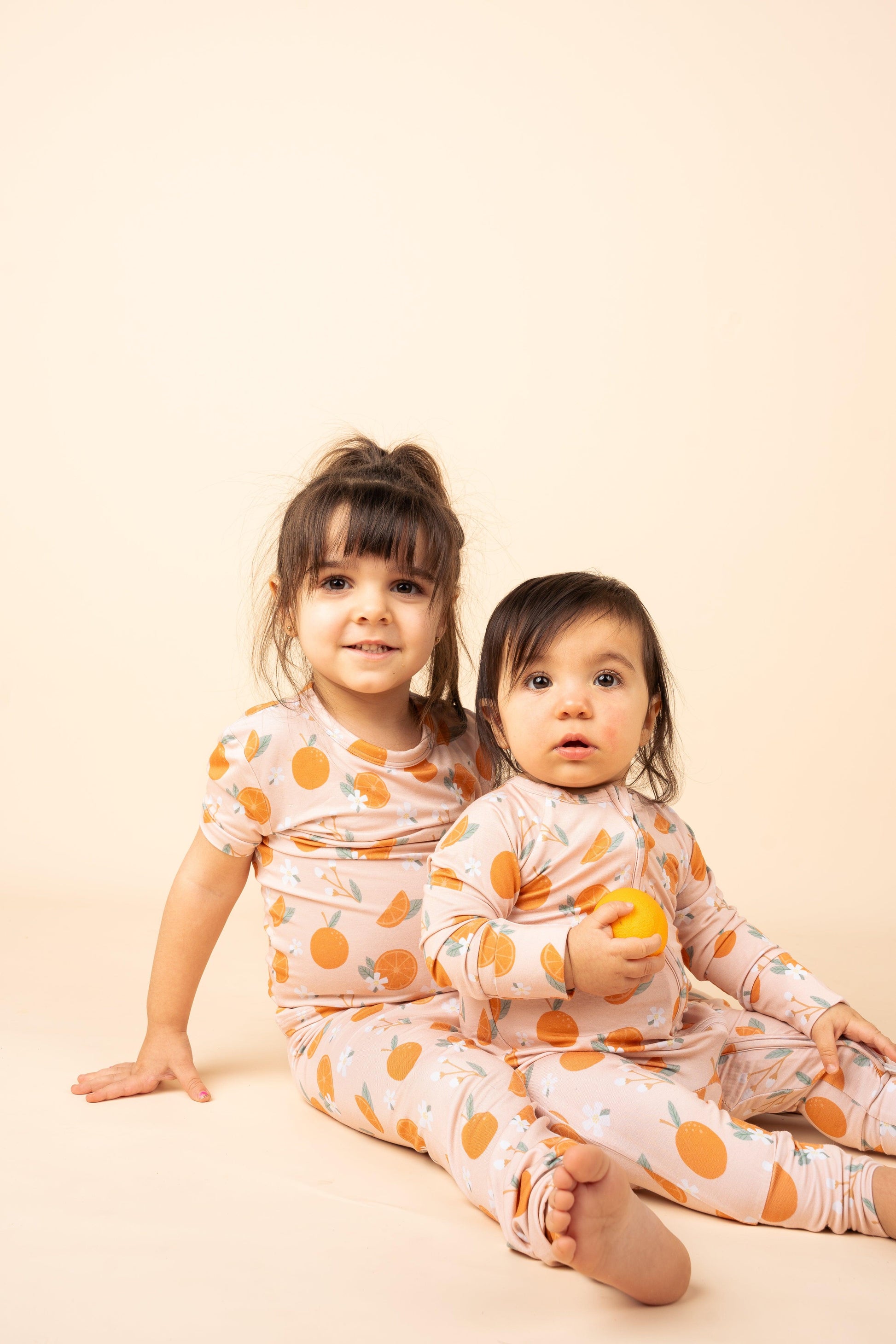 Freshly Squeezed Oranges Bamboo Baby Pajama - Emerson and Friends