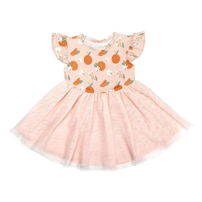 Freshly Squeezed Oranges Bamboo Twirl Dress - Emerson and Friends