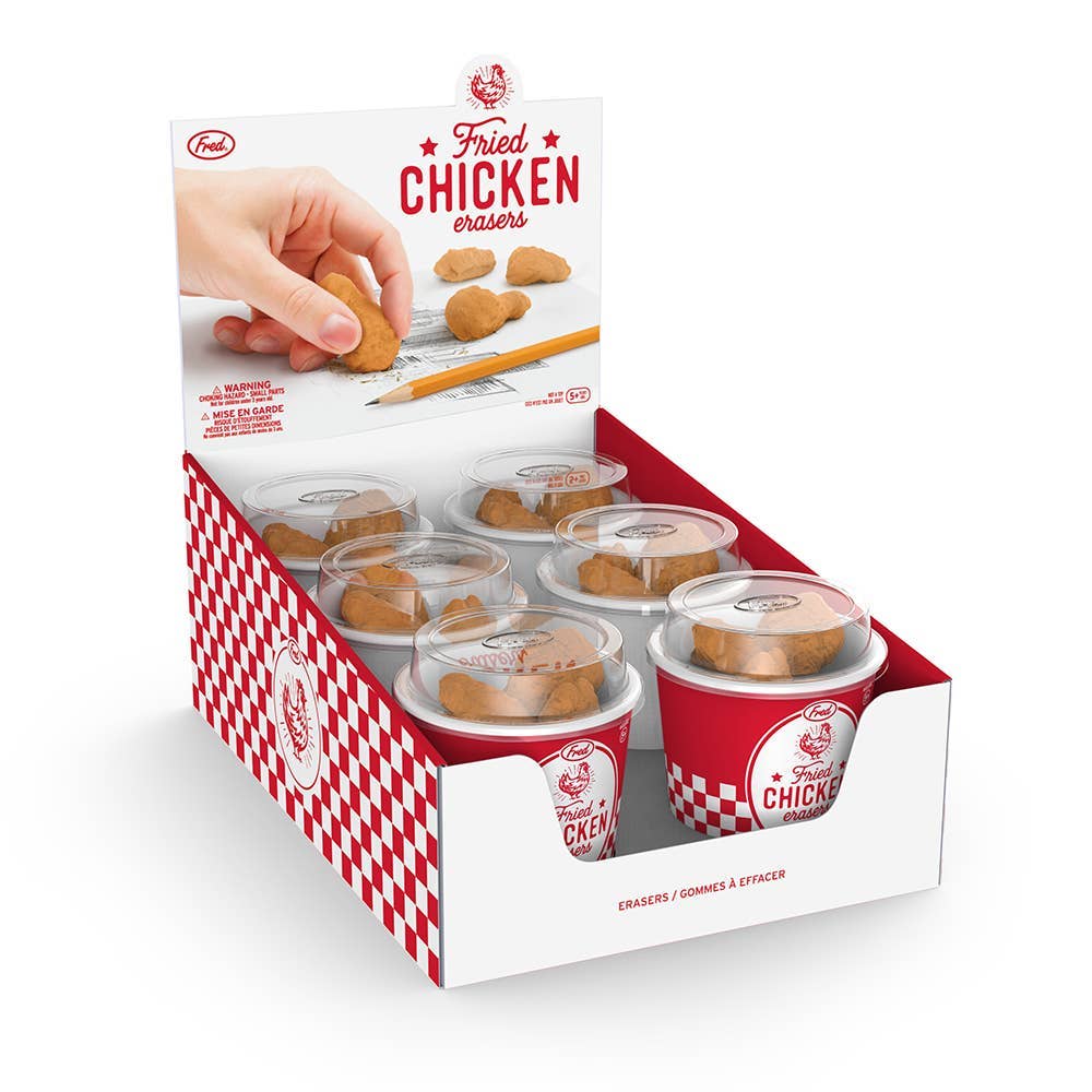 Fried Chicken Erasers (Set of 6) - Fred & Friends