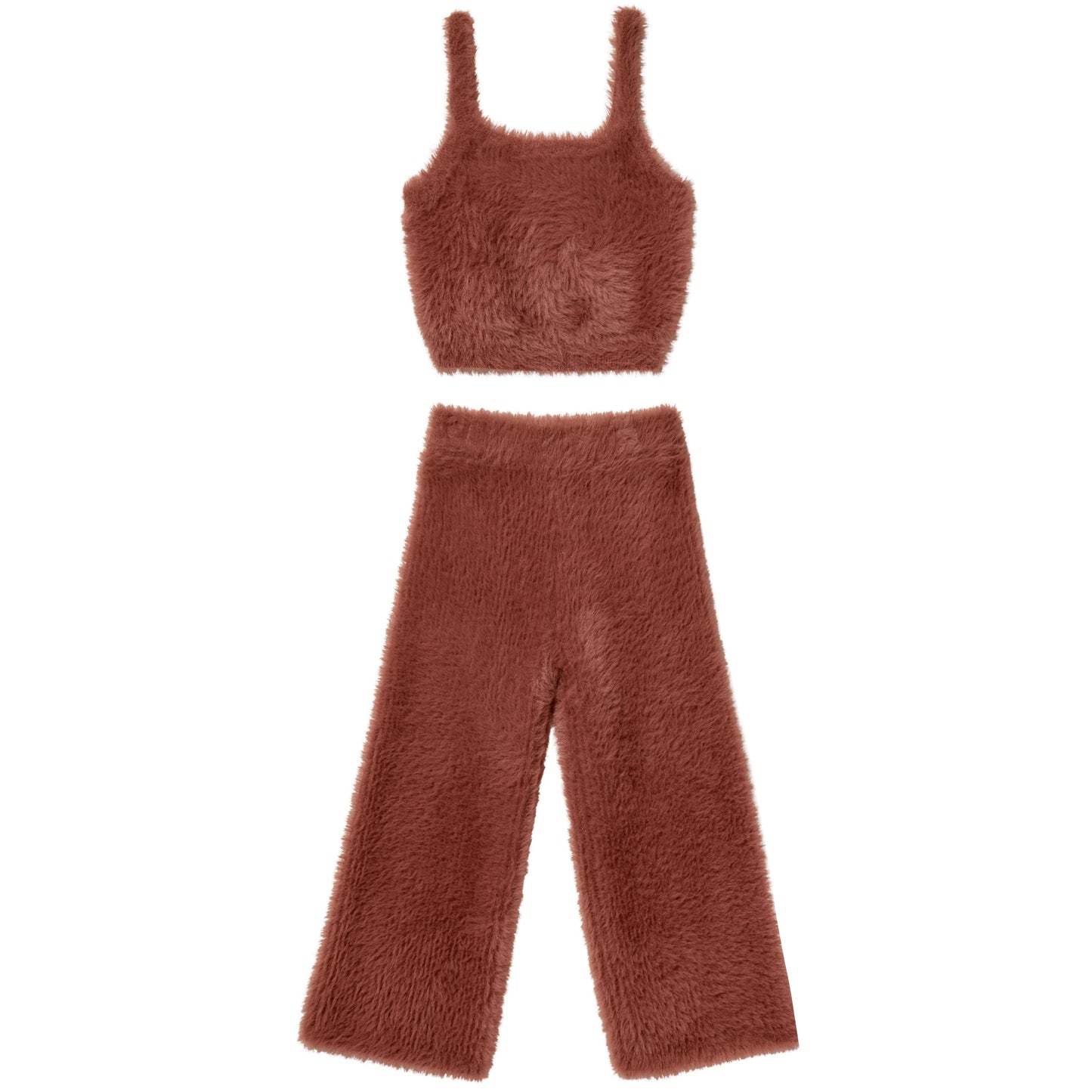 Fuzzy Knit Set | Brick - Rylee + Cru