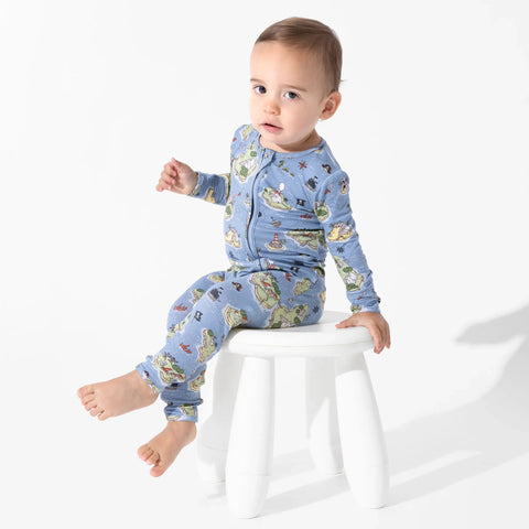 Bamboo Convertible Footie - Pirate Cove