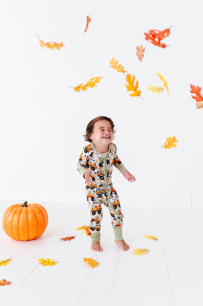 Ghost Rider Halloween Baby Bamboo Pajamas - Kiki + Lulu