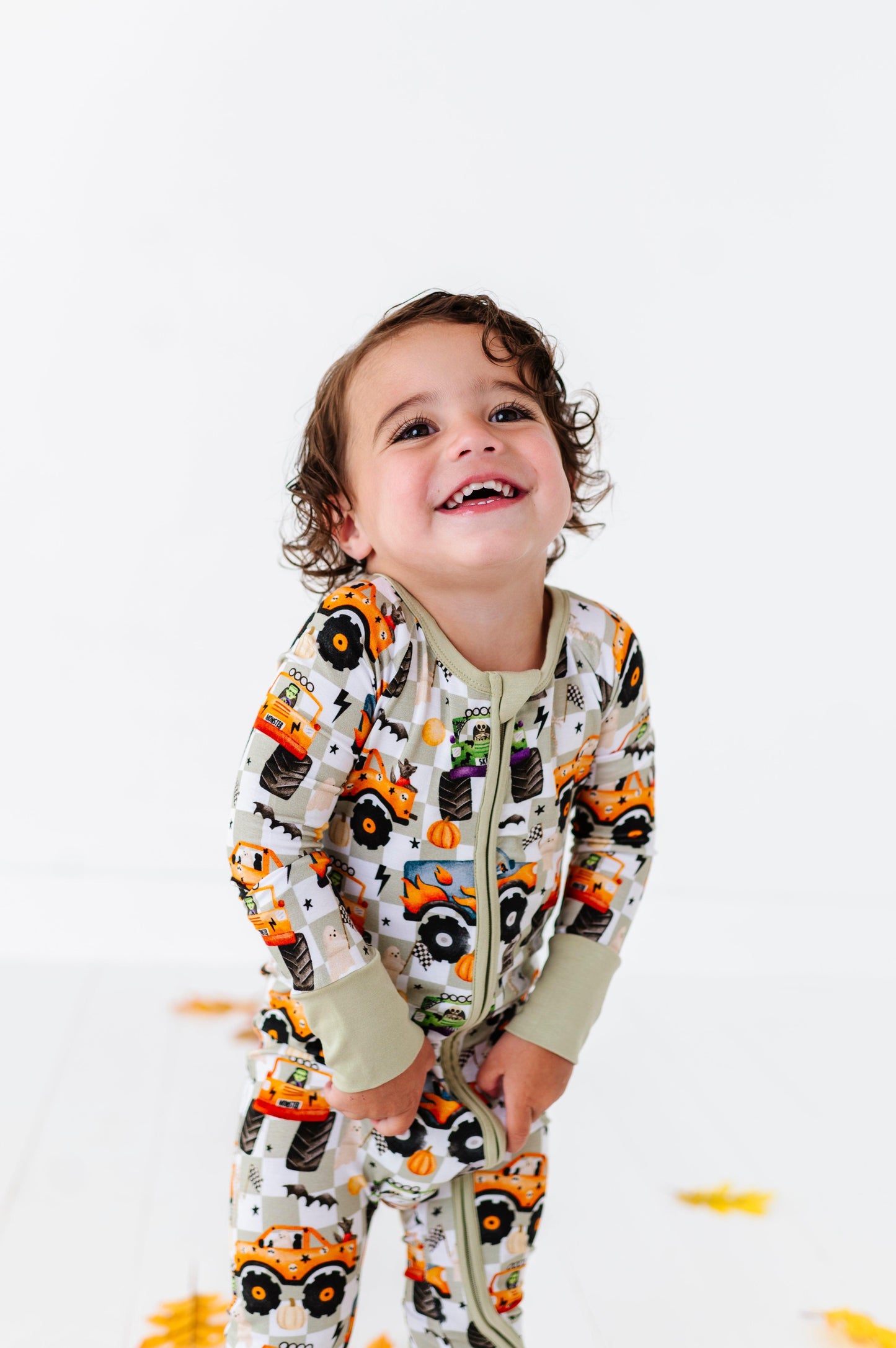 Ghost Rider Halloween Baby Bamboo Pajamas - Kiki + Lulu