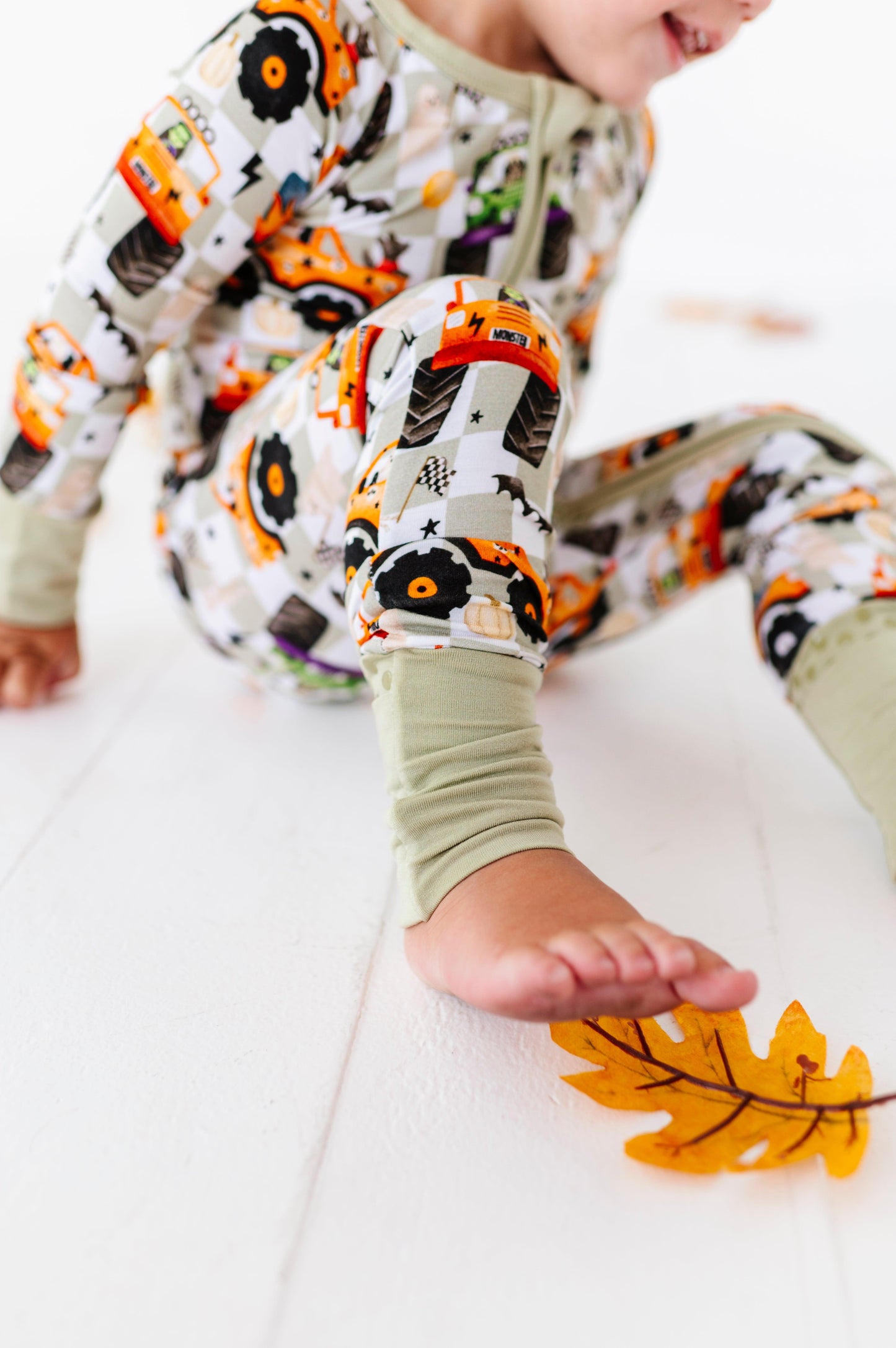 Ghost Rider Halloween Baby Bamboo Pajamas - Kiki + Lulu