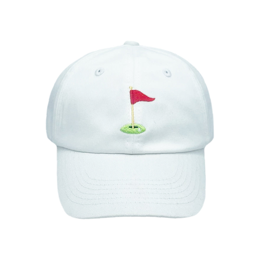 Golf Flag Baseball Hat - Bits & Bows