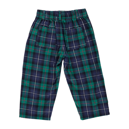 Green Tartan Boys Jackson Pant - Pink Chicken