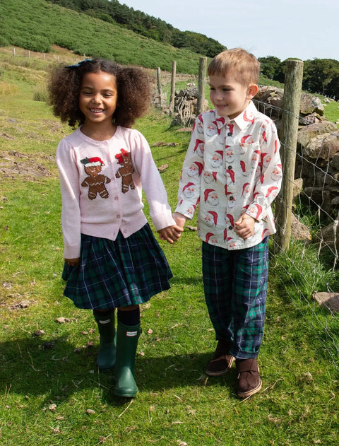 Green Tartan Boys Jackson Pant - Pink Chicken