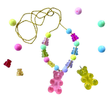 Gummy Bear Kids DIY Necklaces Craft Kit (Large) - POP CUTIE INC