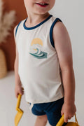 Happiness Comes in Waves Boy's Tank Top - Babysprouts