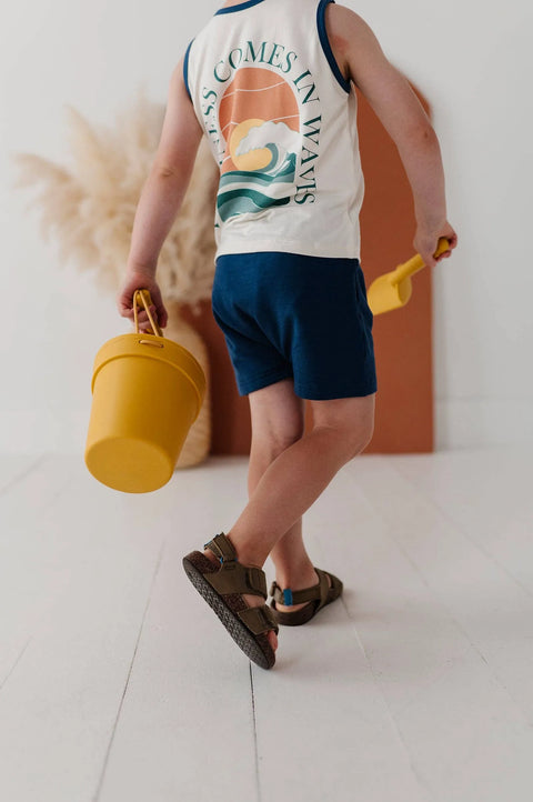 Happiness Comes in Waves Boy's Tank Top - Babysprouts