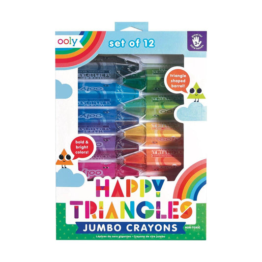 Happy Triangles Jumbo Crayons - OOLY