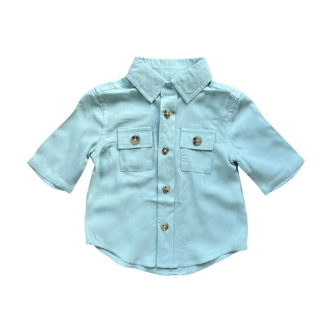 Harbor Blue Boy's Utility Shirt - Babysprouts