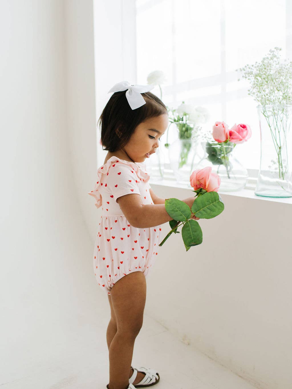 Harlow Romper in Sweetheart - Ollie Jay