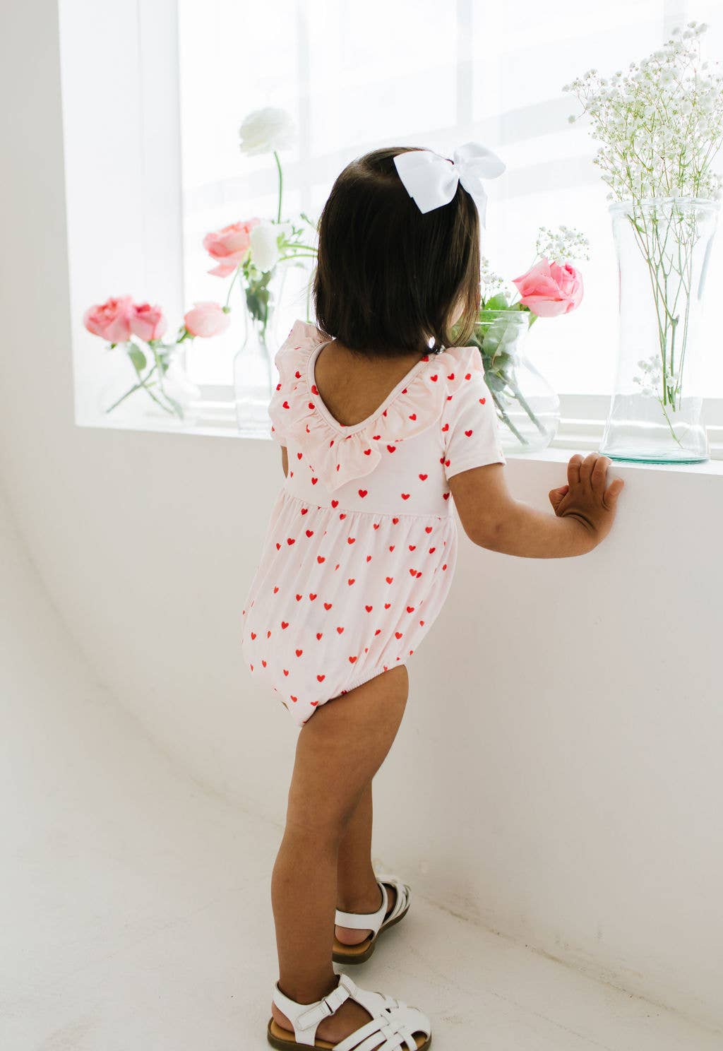 Harlow Romper in Sweetheart - Ollie Jay