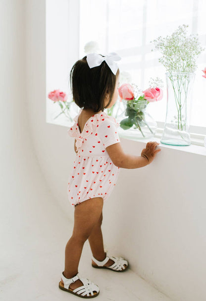 Harlow Romper in Sweetheart - Ollie Jay