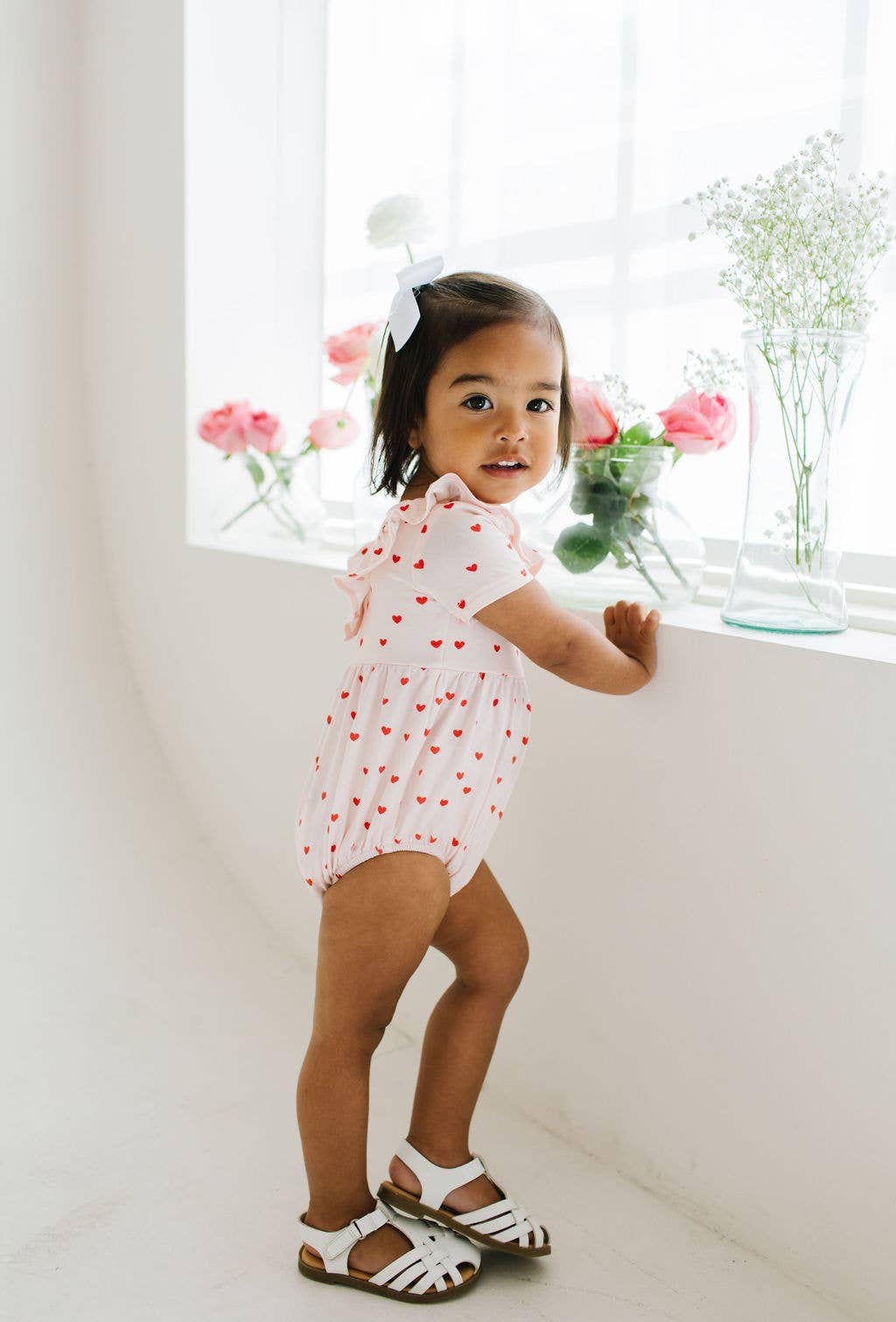 Harlow Romper in Sweetheart - Ollie Jay