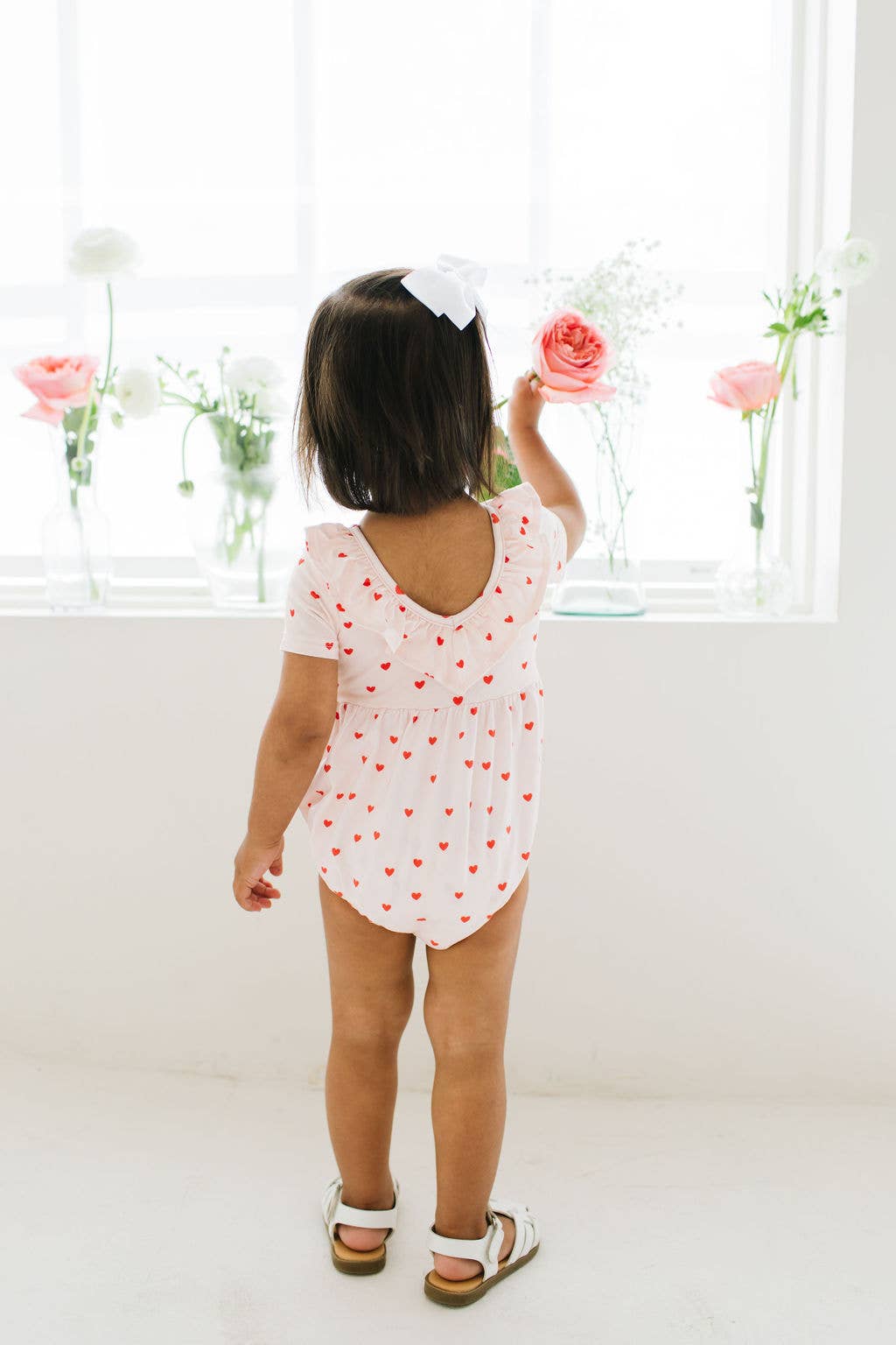 Harlow Romper in Sweetheart - Ollie Jay