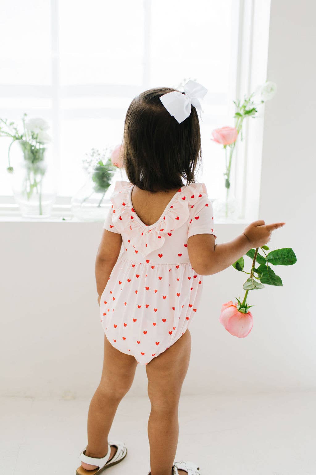 Harlow Romper in Sweetheart - Ollie Jay