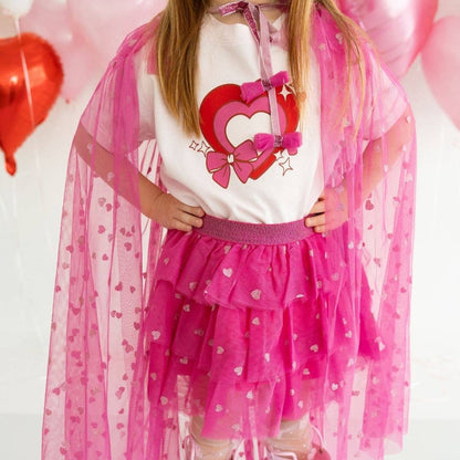 Heart Petal Girls Tutu Skirt - Sweet Wink