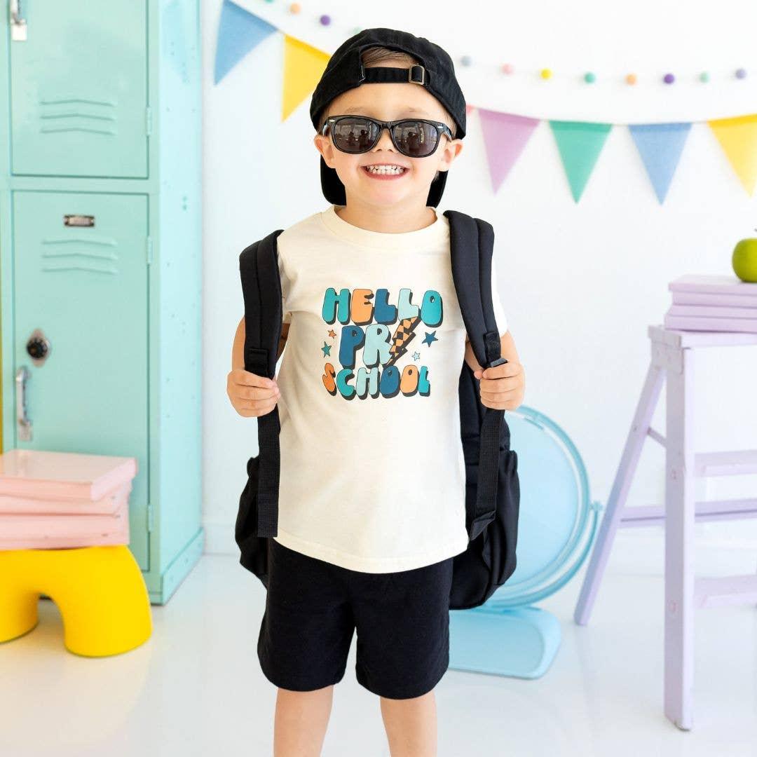 Hello Preschool Short Sleeve Kids Shirt - Sweet Wink