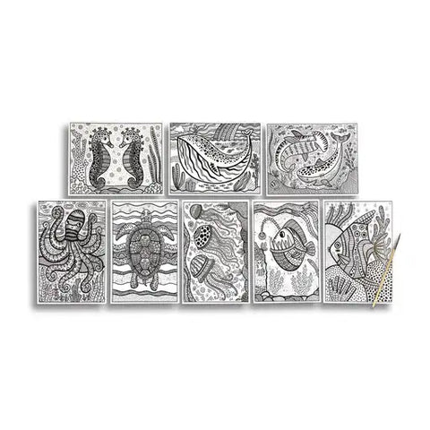 Hidden Colors Magic Paint Sheets - Magic Ocean - OOLY