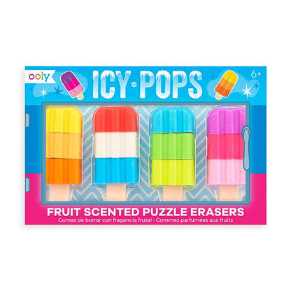 Icy Pops Scented Puzzle Erasers - OOLY