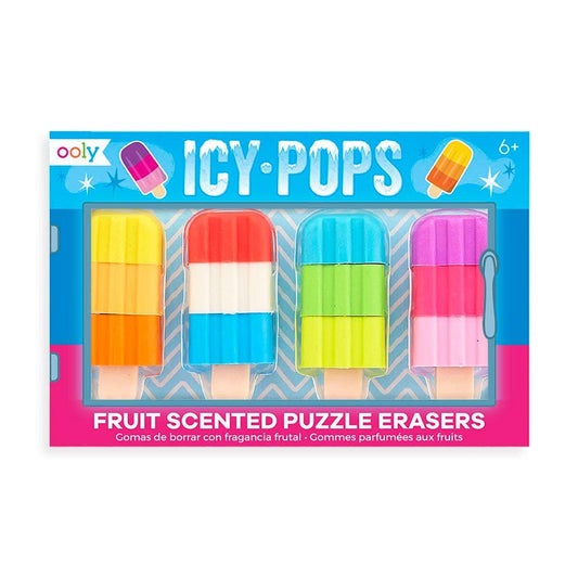 Icy Pops Scented Puzzle Erasers - OOLY