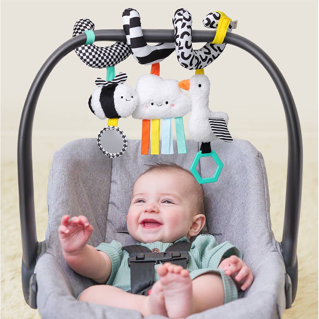 Itzy Bitzy Spiral Car Seat Activity Toy: High Contrast - Itzy Ritzy