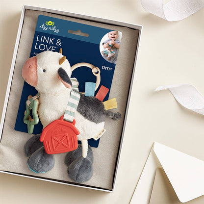 Itzy Friends Link & Love™ Activity Plush: Cow - Itzy Ritzy