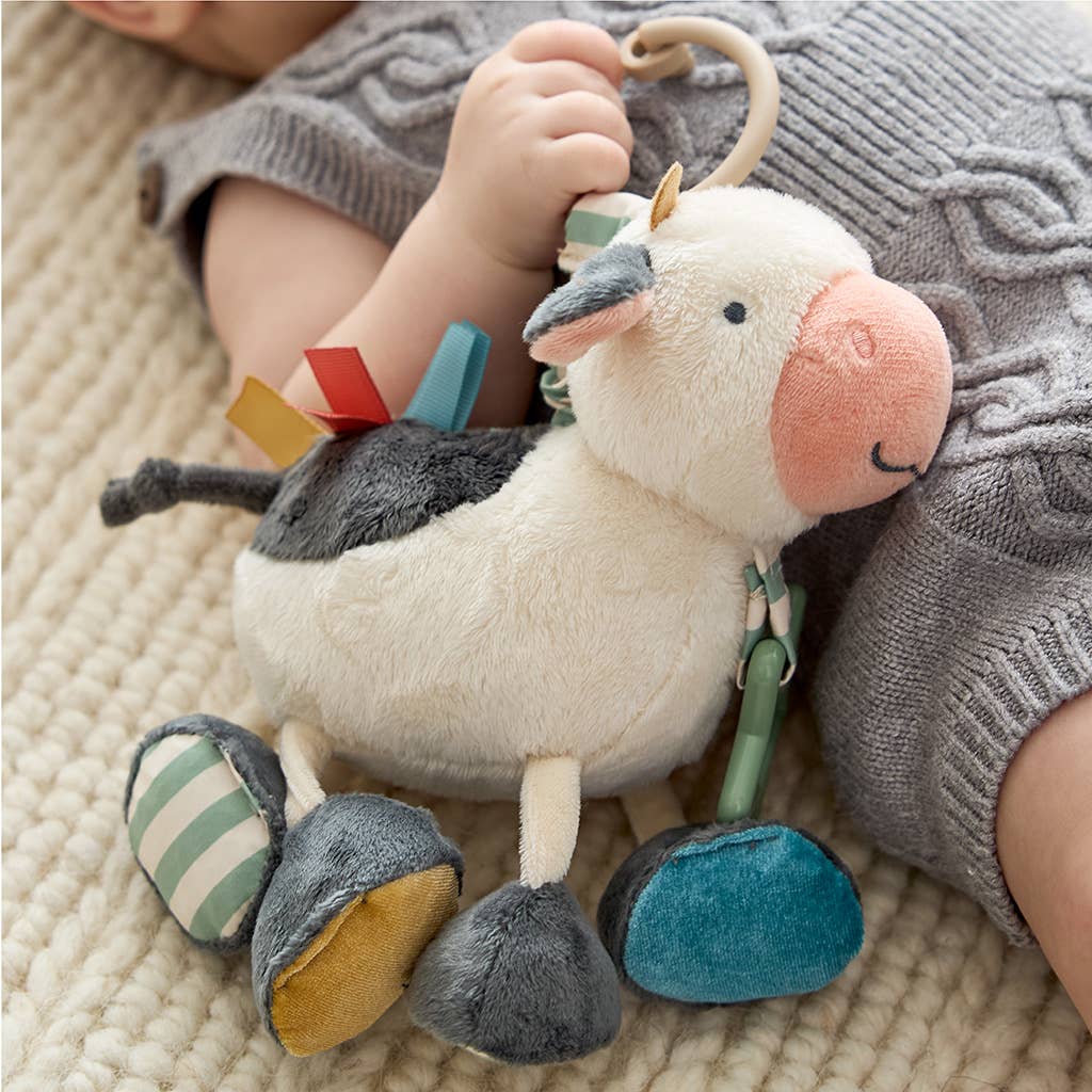 Itzy Friends Link & Love™ Activity Plush: Cow - Itzy Ritzy