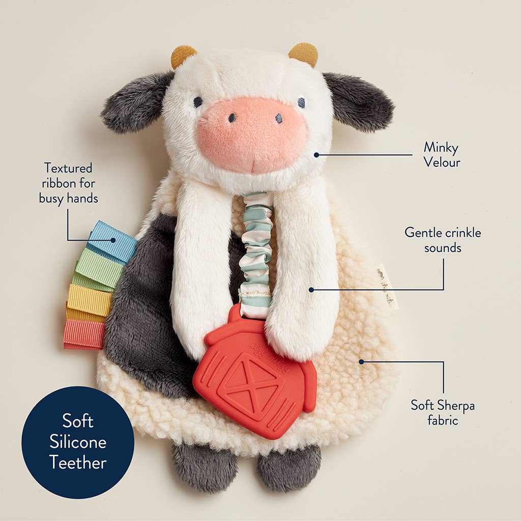 Itzy Friends Lovey™ Plush: Cow - Itzy Ritzy