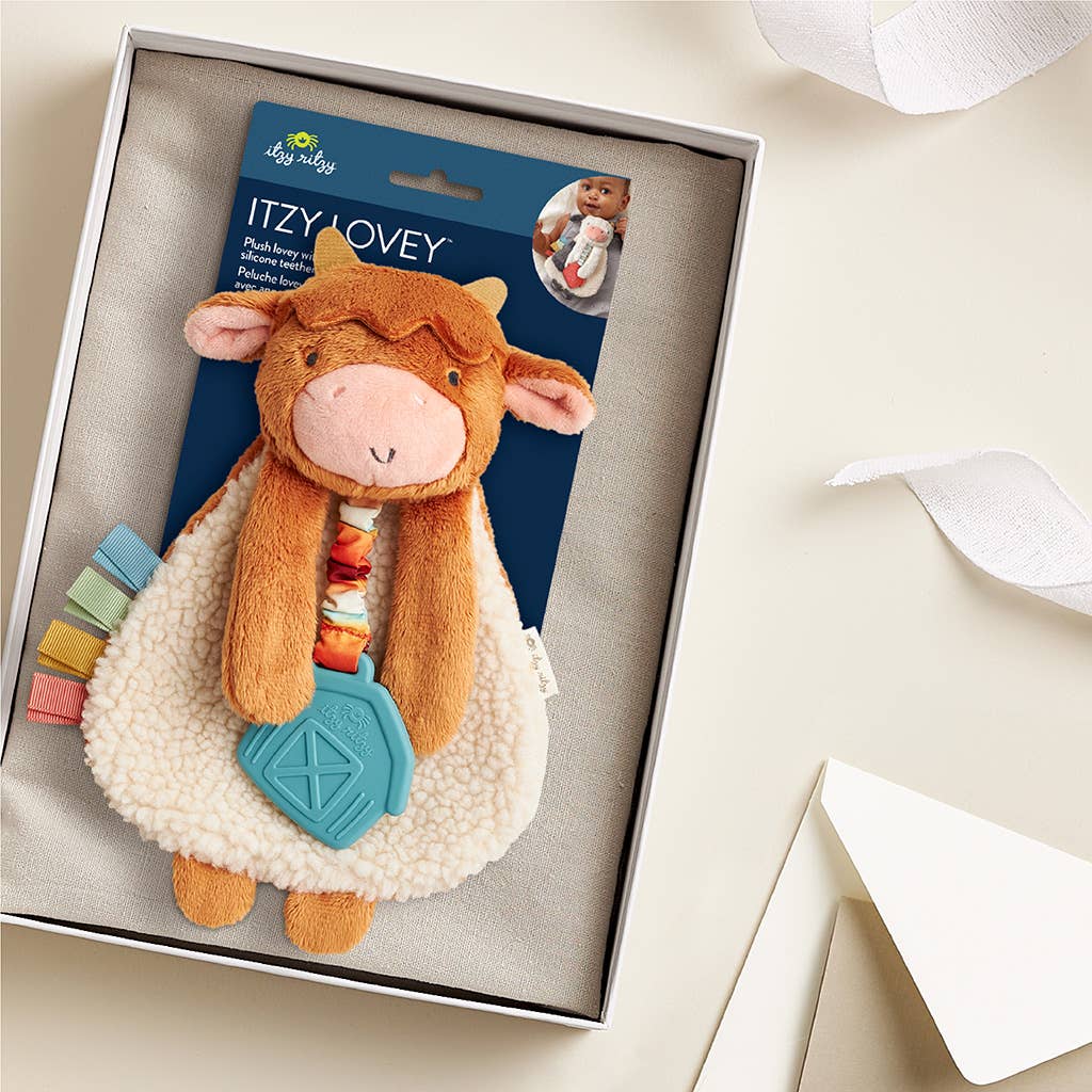 Itzy Friends Lovey™ Plush: Highland Cow - Itzy Ritzy