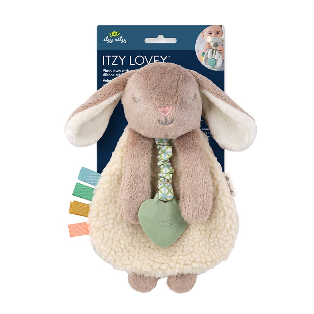 Itzy Friends Lovey™ Plush: Taupe Bunny - Itzy Ritzy