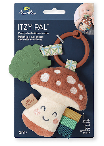 Itzy Pal™ Plush & Teether: Mushroom - Itzy Ritzy