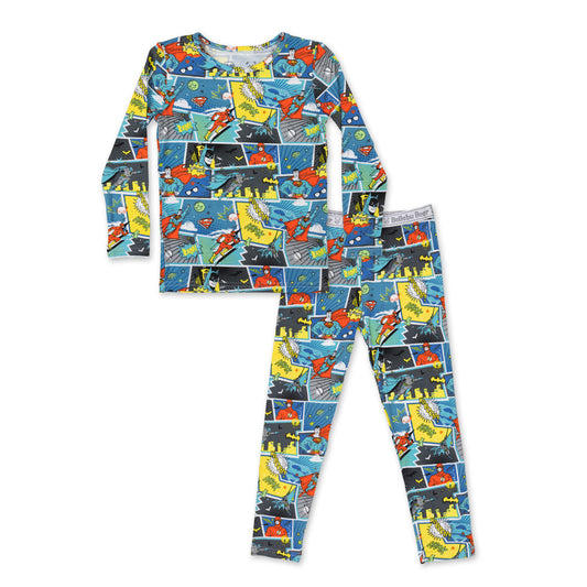 Justice League Heroes Kids Bamboo Pajamas - Bellabu Bear