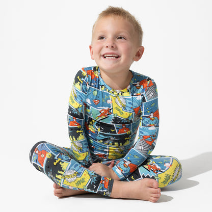 Justice League Heroes Kids Bamboo Pajamas - Bellabu Bear