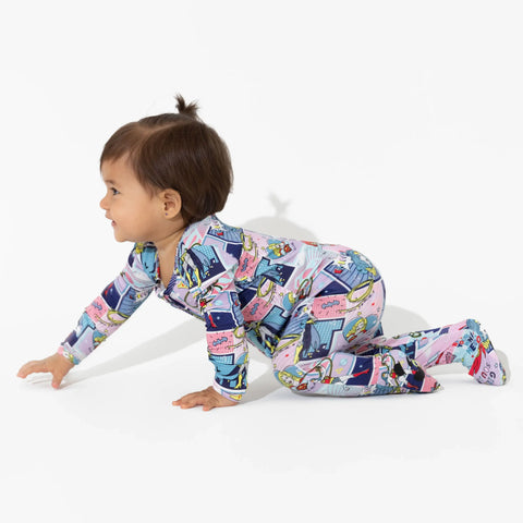 Justice League Heroines Bamboo Convertible Footie - Bellabu Bear