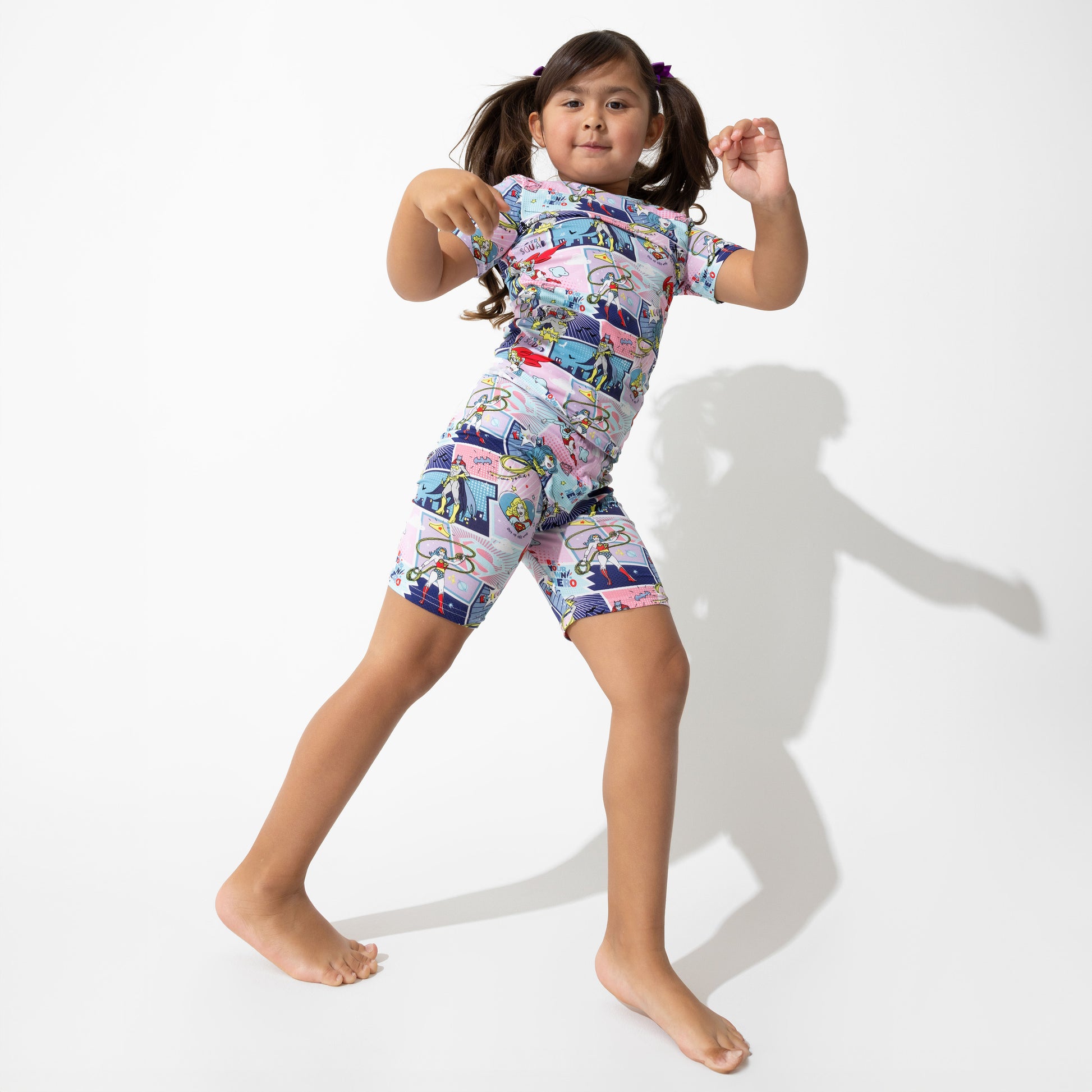 Justice League Heroines Kids Bamboo Short Set - Bellabu Bear